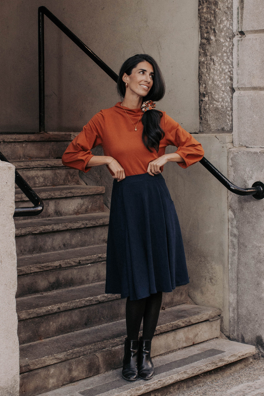 Brigitte Midi skirt – Eco-Friendly and Ethical Clothing | Made in